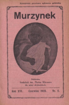 Murzynek.R.16, nr 6 (czerwiec 1928)