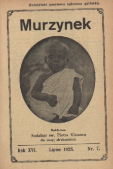 Murzynek.R.16, nr 7 (lipiec 1928)