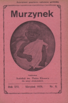 Murzynek.R.16, nr 8 (sierpień 1928)