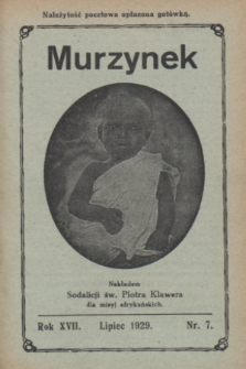 Murzynek.R.17, nr 7 (lipiec 1929)
