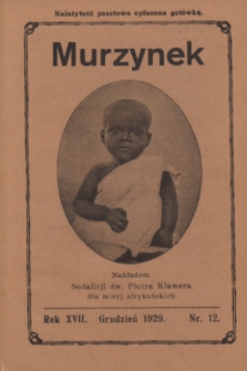 Murzynek.R.17, nr 12 (grudzień 1929)