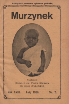 Murzynek.R.18, nr 2 (luty 1930)