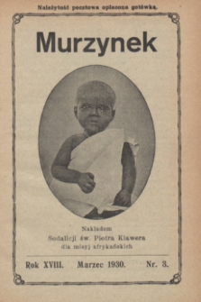 Murzynek.R.18, nr 3 (marzec 1930)