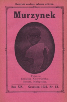 Murzynek.R.19, nr 12 (grudzień 1931)