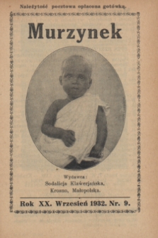 Murzynek.R.20, nr 9 ( wrzesień 1932)