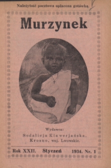 Murzynek.R.22, nr 1 (styczeń 1934)