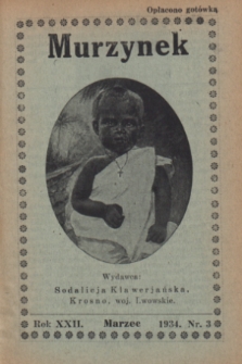 Murzynek.R.22, nr 3 (marzec 1934)