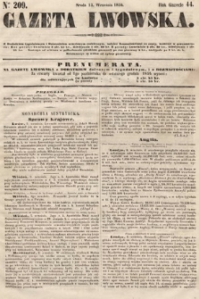 Gazeta Lwowska. 1854, nr 209