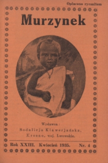 Murzynek.R.23, nr 4 (kwiecień 1935)