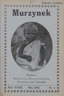 Murzynek.R.23, nr 5 (maj 1935)