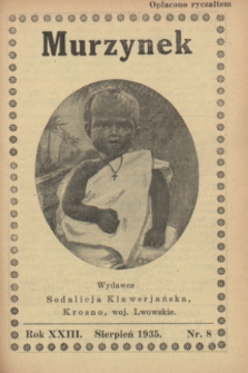 Murzynek.R.23, nr 8 (sierpień 1935)