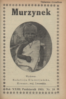 Murzynek.R.23, nr 10 (październik 1935)