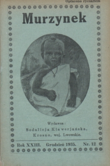 Murzynek.R.23, nr 12 (grudzień 1935)