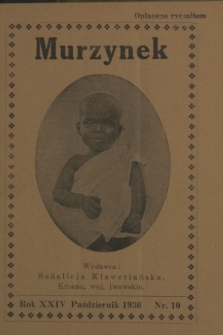 Murzynek.R.24, nr 10 (październik 1936)