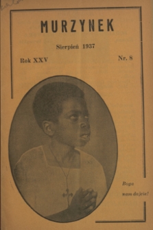 Murzynek.R.25, nr 8 (sierpień 1937)