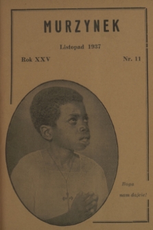 Murzynek.R.25, nr 11 (listopad 1937)