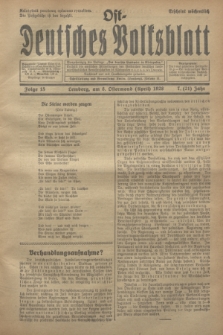 Ost-Deutsches Volksblatt.Jg.7, Folge 15 (8 Ostermond [April] 1928) = Jg.21