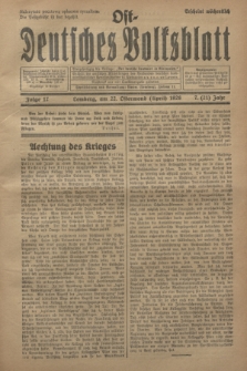 Ost-Deutsches Volksblatt.Jg.7, Folge 17 (22 Ostermond [April] 1928) = Jg.21