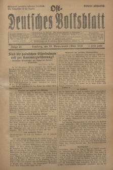 Ost-Deutsches Volksblatt.Jg.7, Folge 21 (20 Wonnemond [Mai] 1928) = Jg.21