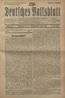 Ost-Deutsches Volksblatt.Jg.7, Folge 25 (17 Brachmond [Juni] 1928) = Jg.21