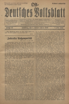 Ost-Deutsches Volksblatt.Jg.7, Folge 27 (1 Heuert [Juli] 1928) = Jg.21 + dod.