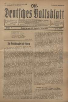 Ost-Deutsches Volksblatt.Jg.7, Folge 31 (29 Heuert [Juli] 1928) = Jg.21 + dod.