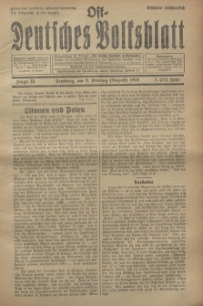 Ost-Deutsches Volksblatt.Jg.7, Folge 32 (5 Ernting [August] 1928) = Jg.21 + dod.