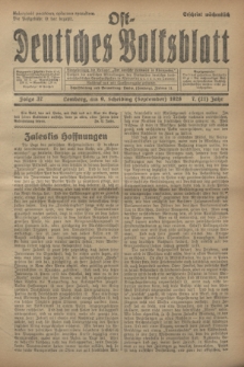 Ost-Deutsches Volksblatt.Jg.7, Folge 37 (9 Scheiding [September] 1928) = Jg.21 + dod.