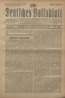 Ost-Deutsches Volksblatt.Jg.7, Folge 40 (30 Scheiding [September] 1928) = Jg.21 + dod.