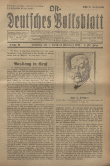 Ost-Deutsches Volksblatt.Jg.7, Folge 41 (7 Gilbhart [Oktober] 1928) = Jg.21 + dod.
