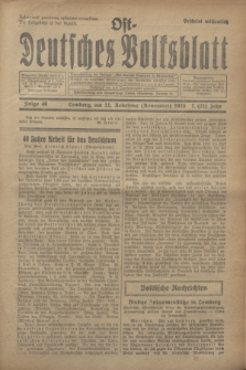 Ost-Deutsches Volksblatt.Jg.7, Folge 46 (11 Nebelung [November] 1928) = Jg.21 + dod.