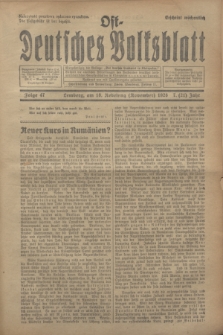 Ost-Deutsches Volksblatt.Jg.7, Folge 47 (18 Nebelung [November] 1928) = Jg.21 + dod.