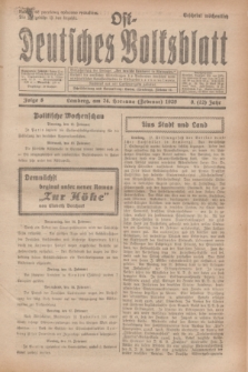 Ost-Deutsches Volksblatt.Jg.8, Folge 8 (24 Hornung [Februar] 1929) = Jg.22 + dod.
