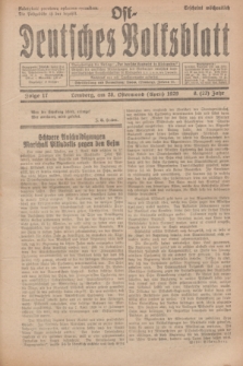 Ost-Deutsches Volksblatt.Jg.8, Folge 17 (28 Ostermond [April] 1929) = Jg.22 + dod.