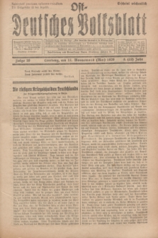 Ost-Deutsches Volksblatt.Jg.8, Folge 19 (12 Wonnemond [Mai] 1929) = Jg.22 + dod.