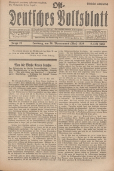 Ost-Deutsches Volksblatt.Jg.8, Folge 21 (26 Wonnemond [Mai] 1929) = Jg.22 + dod.