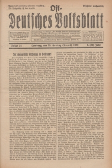 Ost-Deutsches Volksblatt.Jg.8, Folge 34 (25 Ernting [August] 1929) = Jg.22 + dod.