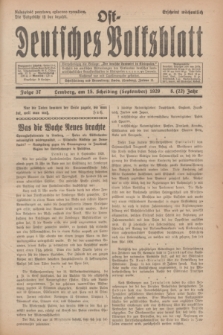 Ost-Deutsches Volksblatt.Jg.8, Folge 37 (15 Scheiding [September] 1929) = Jg.22 + dod.