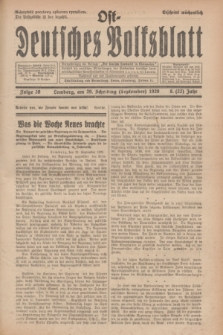 Ost-Deutsches Volksblatt.Jg.8, Folge 39 (29 Scheiding [September] 1929) = Jg.22 + dod.