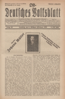 Ost-Deutsches Volksblatt.Jg.8, Folge 40 (6 Gilbhart [Oktober] 1929) = Jg.22 + dod.