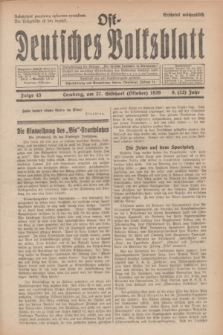 Ost-Deutsches Volksblatt.Jg.8, Folge 43 (27 Gilbhart [Oktober] 1929) = Jg.22 + dod.