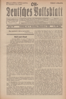 Ost-Deutsches Volksblatt.Jg.8, Folge 44 (3 Nebelung [November] 1929) = Jg.22 + dod.
