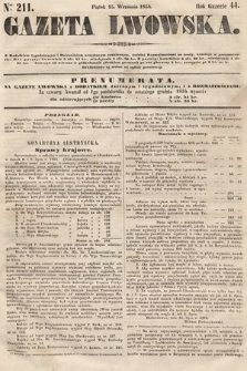 Gazeta Lwowska. 1854, nr 211