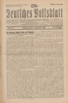 Ost-Deutsches Volksblatt.Jg.10, Folge 12 (22 Lenzmond [März] 1931) = Jg.24