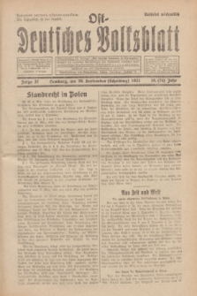 Ost-Deutsches Volksblatt.Jg.10, Folge 37 (20 Scheiding [September] 1931) = Jg.24