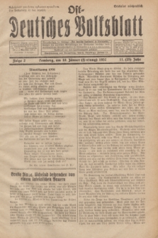Ost-Deutsches Volksblatt.Jg.11, Folge 2 (10 Hartung [Jänner] 1932) = Jg.25 + dod.
