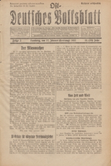 Ost-Deutsches Volksblatt.Jg.11, Folge 3 (17 Hartung [Jänner] 1932) = Jg.25 + dod.