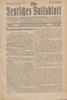 Ost-Deutsches Volksblatt.Jg.11, Folge 4 (24 Hartung [Jänner] 1932) = Jg.25 + dod.