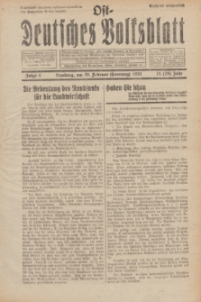 Ost-Deutsches Volksblatt.Jg.11, Folge 9 (28 Hornung [Februar] 1932) = Jg.25 + dod.