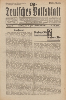 Ost-Deutsches Volksblatt.Jg.11, Folge 26 (26 Brachmond [Juni]) 1932) = Jg.25 + dod.